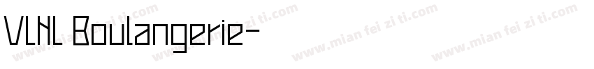 VLNL Boulangerie字体转换
